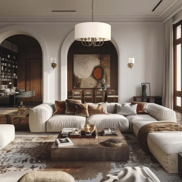 COSMOLIGHT Lampa wisząca ABU DHABI P06871BR-WH