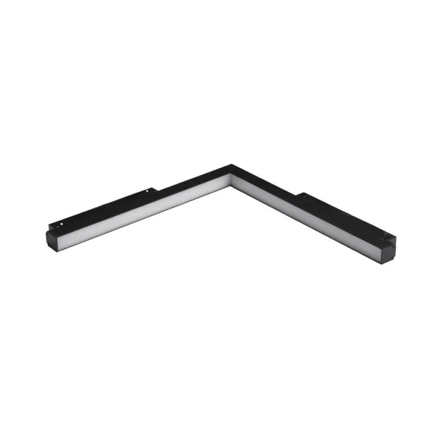 AZZARDO AZ4619 SAGA TRACK MAGNETIC CORNER B 24W MILKY120 4000K BK TECHNICAL TRACK BLACK reflektor do szyny magnetycznej