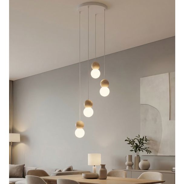 EMIBIG 1674/4 LOOP 4 WHITE LAMPA WISZĄCA
