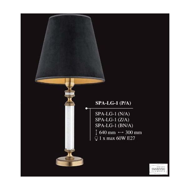 KUTEK SPARONE SPA-LG-1(P/A) lampka biurkowa mosiężna