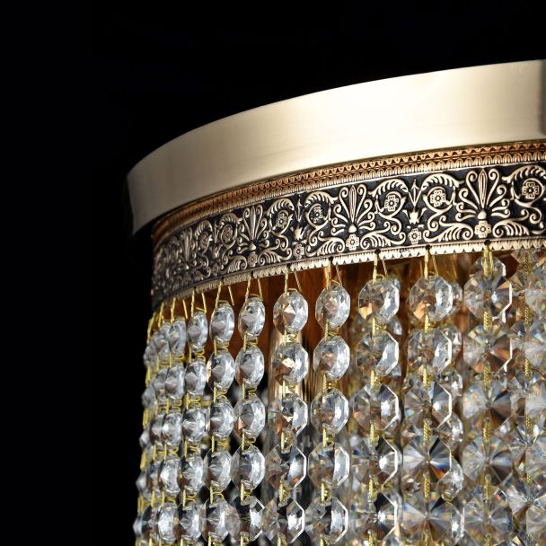MAYTONI DIA522-CL-07-G Royal Classic Cascade Chandelier Gold