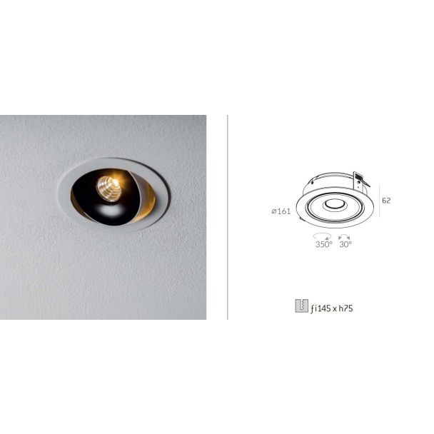 LABRA 4.0762 INER 1 edge.LED 1x 12W On-Off