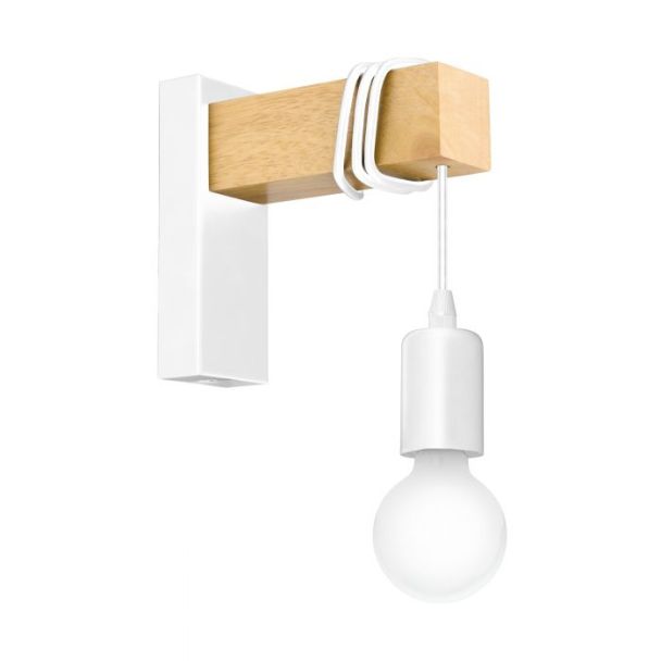 EGLO 33162 LAMPA TOWNSHEND OPRAWA ŚCIENNA WL/1 WEISS/EICHE-OPTIK TOWNSHEND