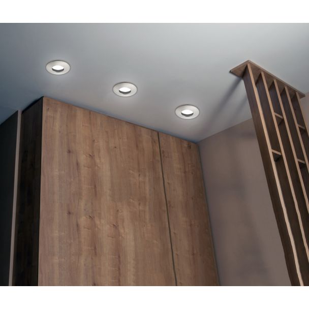 CANDELLUX 2258928 SH-12 SN MR16 SATYNA NIKIEL oczko sufitowe lampa sufitowa HERMETYCZNA IP65 odporna na wilgoć
