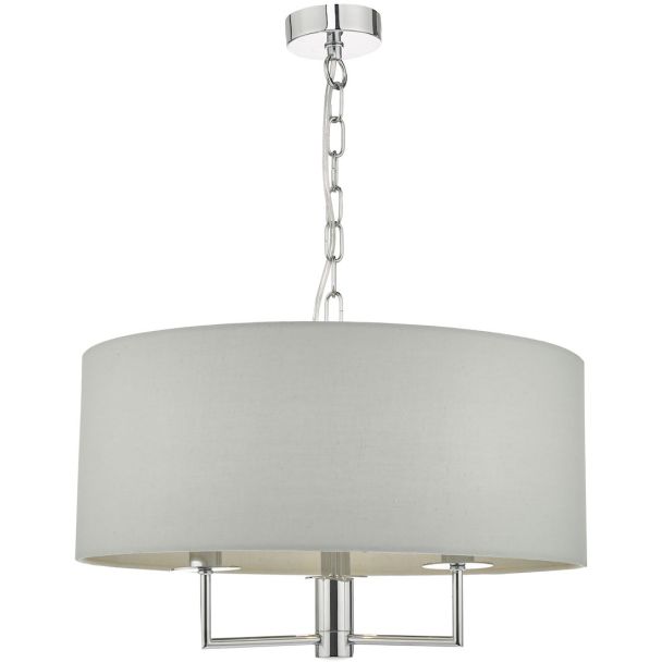 DAR JAM0339 JAM0339 3LT PENDANT POL CHR SHADELIER