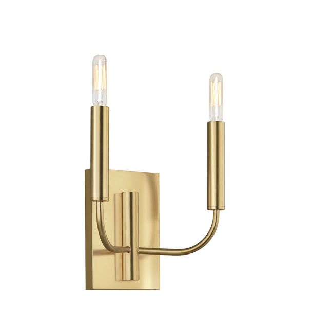 ELSTEAD Brianna FE-BRIANNA2-BB 2 Light Wall Light - Burnished Brass