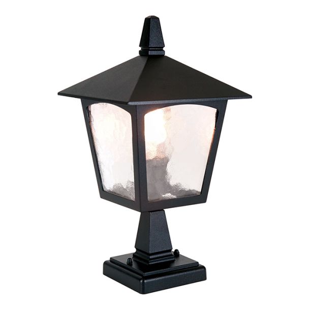 ELSTEAD YORK BL7 BLACK Pedestal Lantern