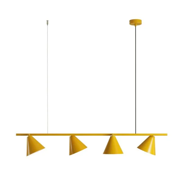 ALDEX 1108L14 LAMPA WISZĄCA FORM 4 MUSTARD Pomarańczowy