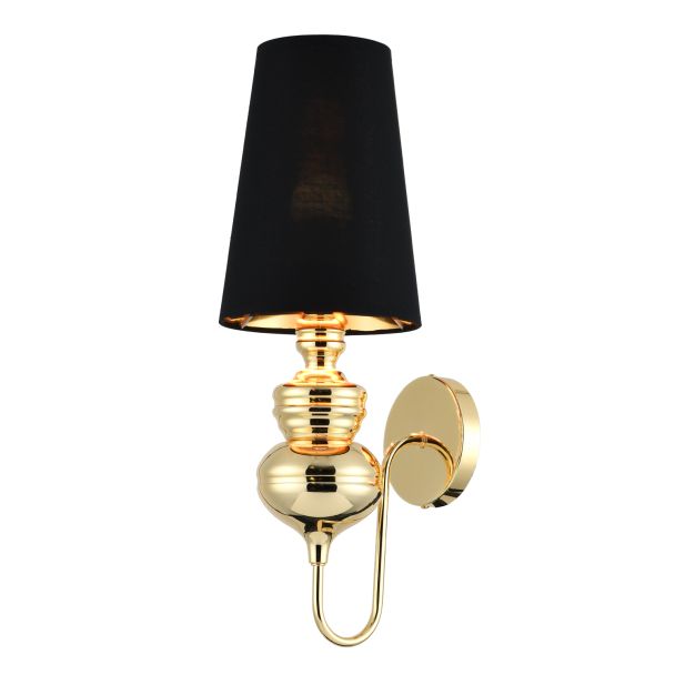 Step into design MB-8046-18 black gold Lampa ścienna QUEEN złoto czarna 18 cm