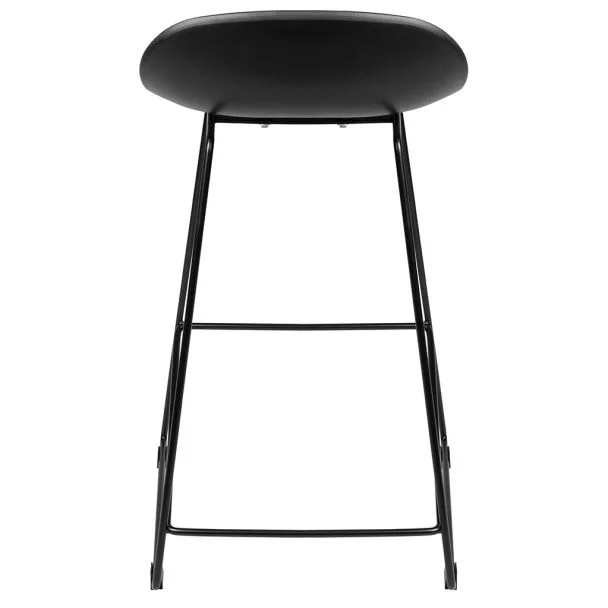 KING HOME PC-148A Krzesło barowe ROLF czarne 66 cm - polipropylen, metal