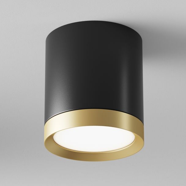 MAYTONI C086CM-GX53-MRD-BG Hoop lampa sufitowa czarny,złoty