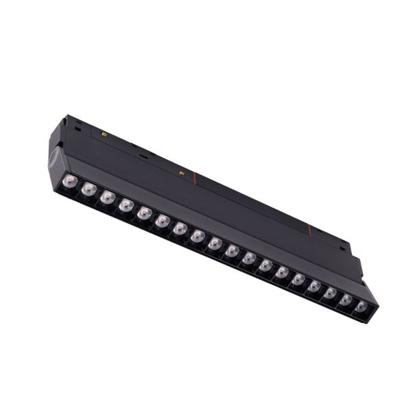 AZZARDO AZ6247 ALFA CYRUS TRACK MAGNETIC 2LINE 24W CCT SWITCH DIMM BK