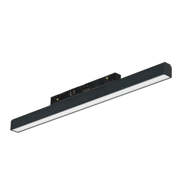 AZZARDO AZ6237 ALFA SAGA TRACK MAGNETIC 2LINE 24W CCT SWITCH DIM BK