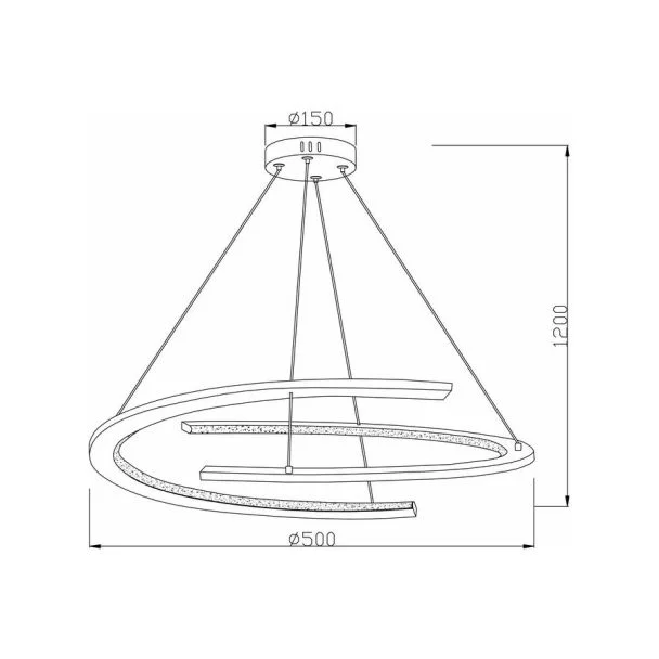 REALITY 341701-30 Ancor lampa wisząca LED