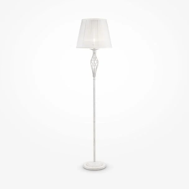 MAYTONI ARM247-11-G Elegant Grace Floor Lamp White with Gold