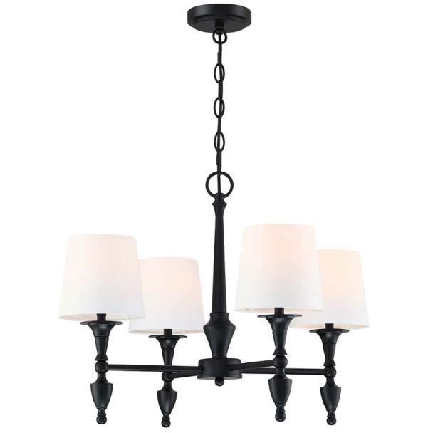 COSMOLIGHT Lampa wisząca AUSTIN P04166BK-WH