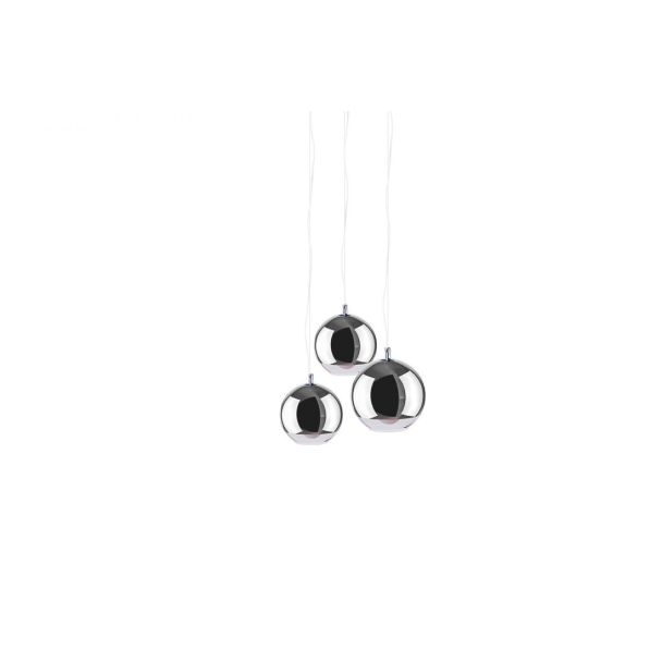 AZZARDO AZ4750 SILVER BALL 3 lampa wisząca chrom