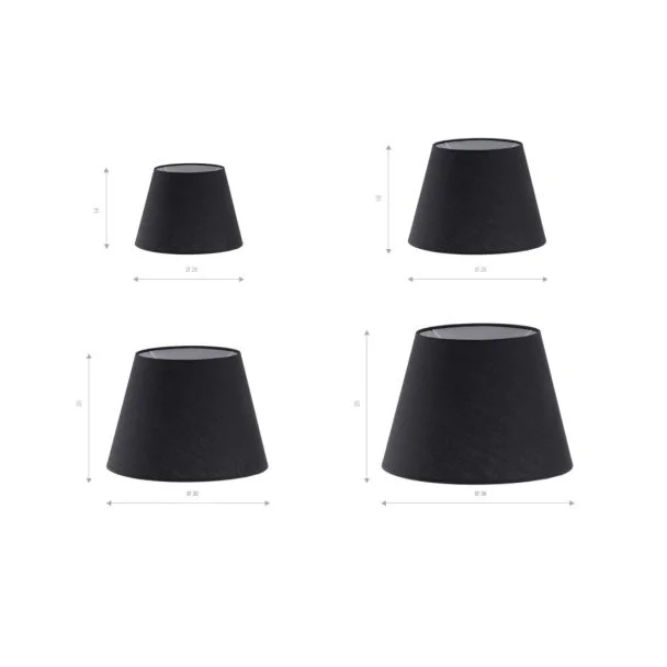 AZZARDO AZ4779 SHADE ZA 23 BK klosz/abażur czarny