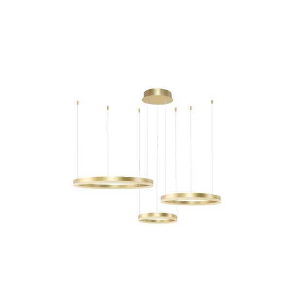 AZZARDO AZ4973 HALO PENDANT 80+60+40 CCT GO + pilot lampa wisząca złoty