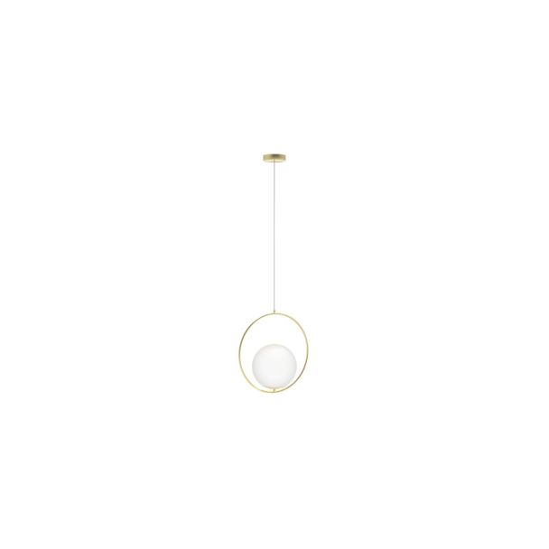AZZARDO AZ4983 JUMBO 1 PENDANT lampa wisząca złoty,biały
