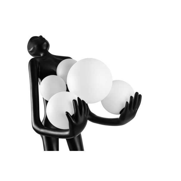 AZZARDO AZ4985 ATLAS B lampa podłogowa czarny,biały