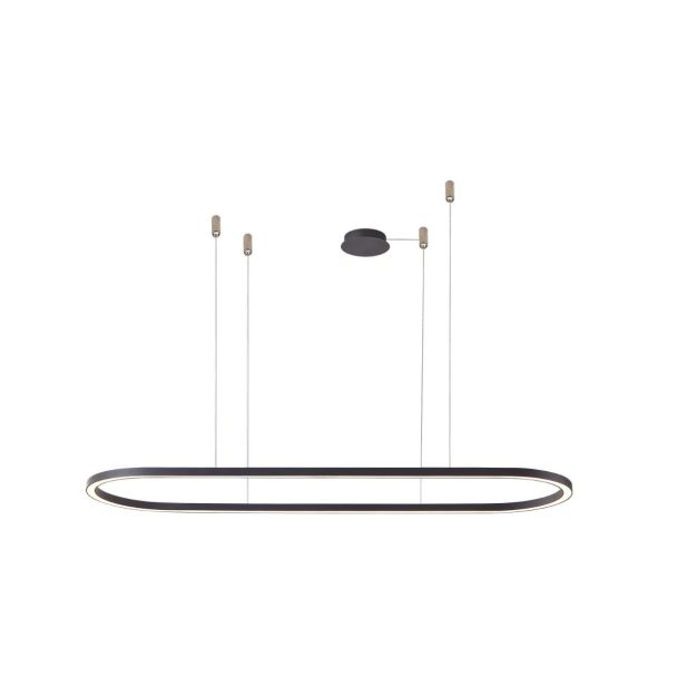 AZZARDO AZ5055 ELENA 120 DIMM BK lampa wisząca czarny,biały