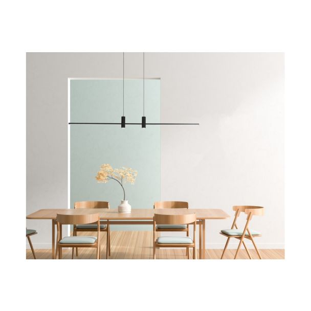 AZZARDO AZ5447 GERARDO PENDANT CCT DIMM BK + pilot lampa wisząca czarny