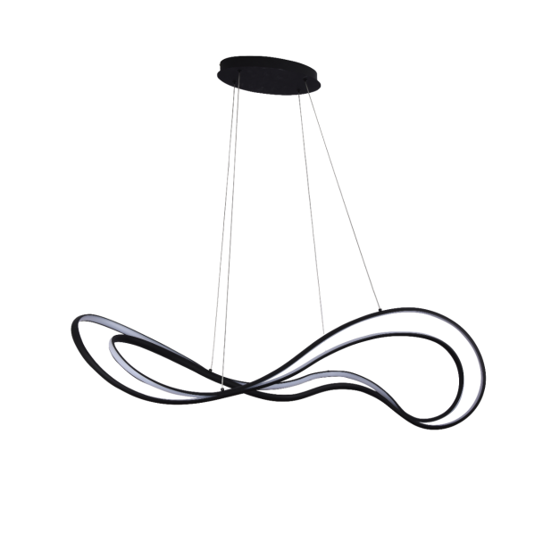 AZZARDO AZ5733 TWIST PENDANT 3-STEP DIMM BK
