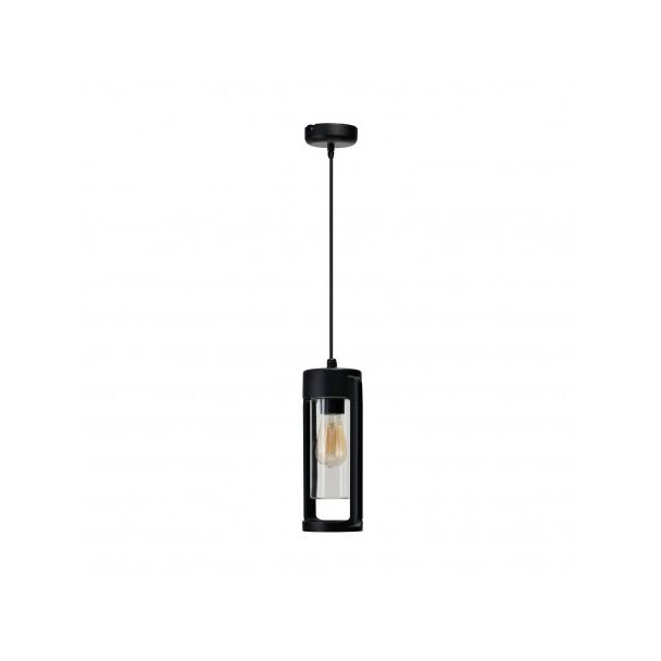 AZZARDO AZ6829 LANTERN PENDANT E27 IP54 BK