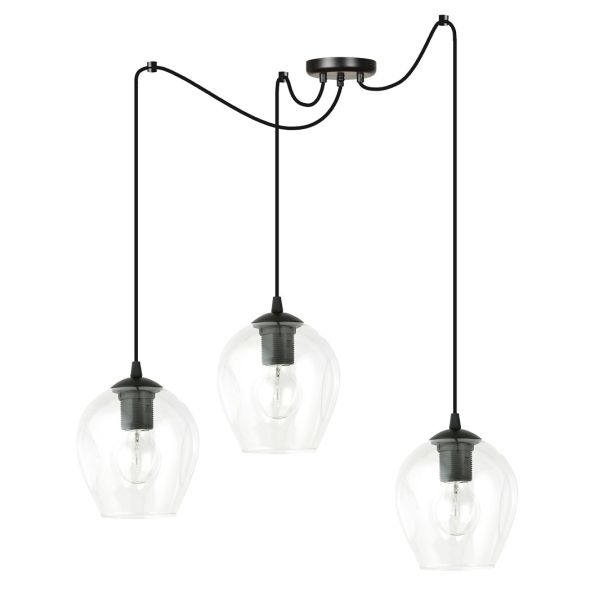 EMIBIG 756/3 LAMPA WISZĄCA LEVEL 3 BL TRANSPARENT