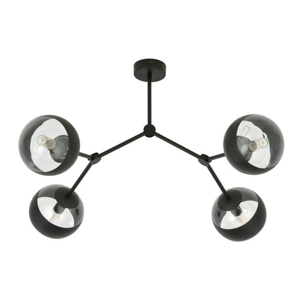 EMIBIG 1135/4 LAMPA SUFITOWA SPACE 4 BLACK/STRIPE