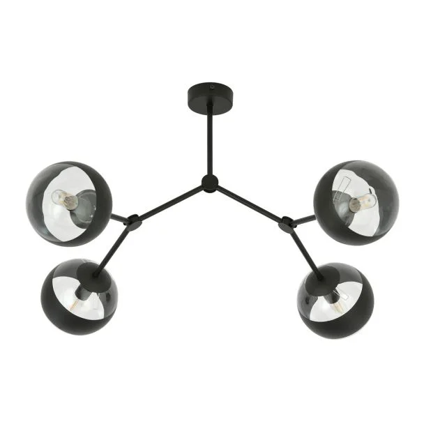 EMIBIG 1135/4 LAMPA SUFITOWA SPACE 4 BLACK/STRIPE