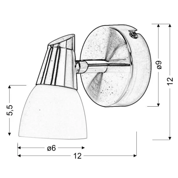 CANDELLUX 91-69979 SELIA LAMPA KINKIET 1X40W G9 NIKIEL MAT/CHROM BIAŁY (BŻ)