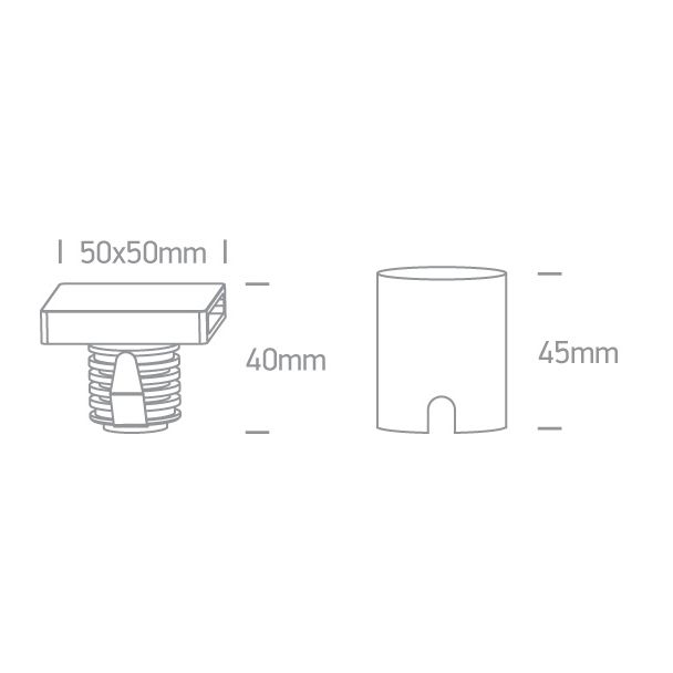 ONE LIGHT 68074B/W/W Stavri 2 biały wpust ścienny LED 3000K 2W 700mA IP65
