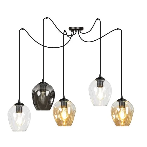 EMIBIG 759/5 LAMPA WISZĄCA LEVEL 5 BL MIX