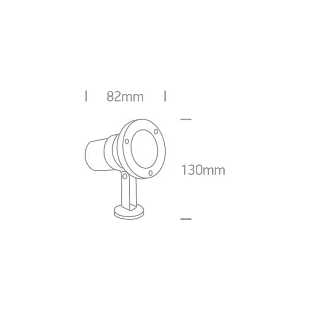 ONE LIGHT 7008A Platsa lampa ogrodowa ze stali nierdzewnej 35W MR16 GU10 IP65 kolec