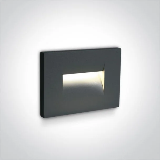 ONE LIGHT 68064/AN/W Simi 2 wpust ścienny antracyt LED 3000K 3,6W IP65