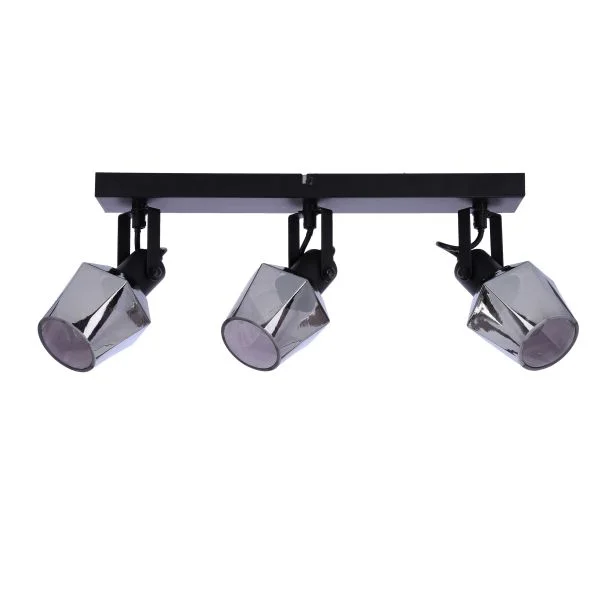 CANDELLUX 93-13378 RANDI LAMPA SUFITOWA LISTWA CZARNY MATOWY 3X15W E14 KLOSZ DYMIONY