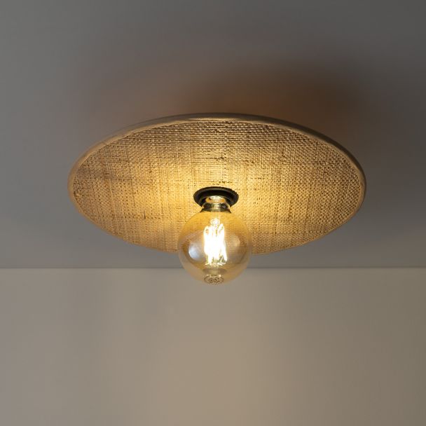 TK-LIGHTING 11350 CALMA SABIA RAFIA PLAFON 380 1XE27