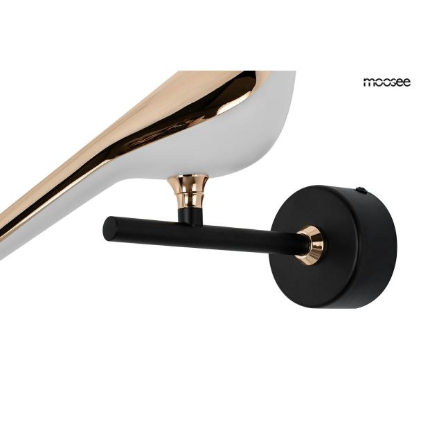 MOOSEE MSE010100292 MOOSEE lampa ścienna BIRD złota