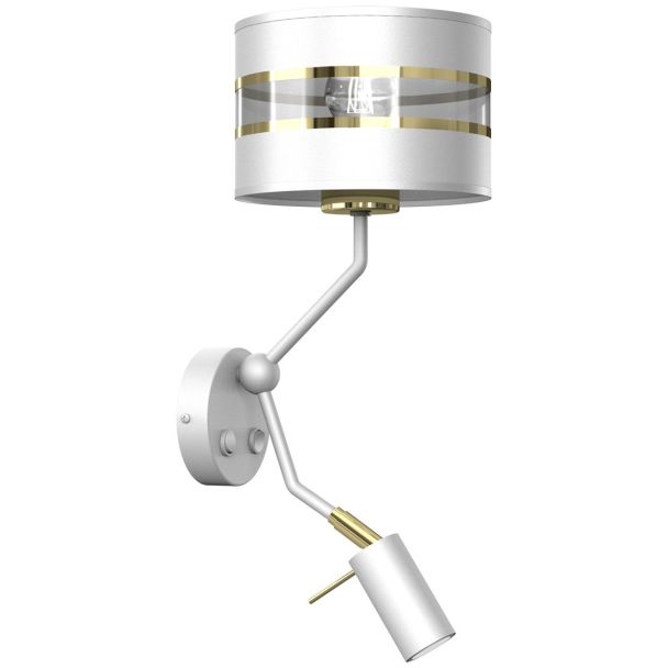 MILAGRO MLP7346 Kinkiet ULTIMO WHITE 1xE27 1x mini GU10