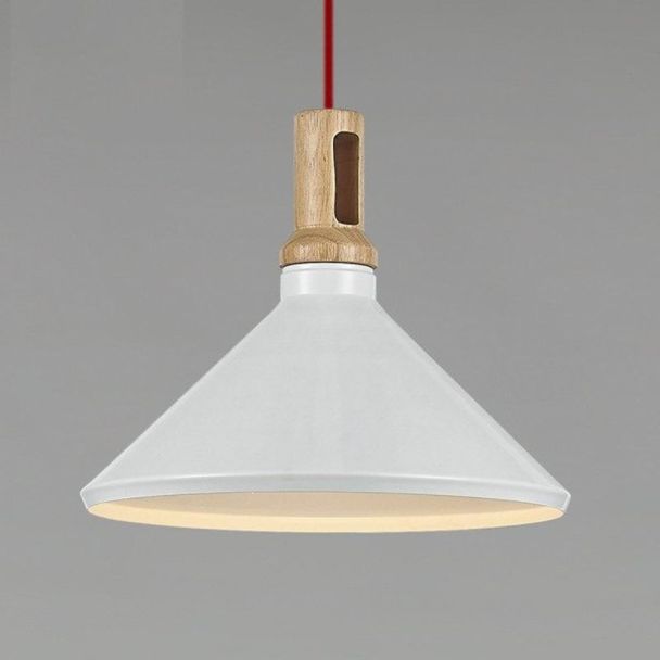 Step into Design ST-5097B Lampa wisząca NORDIC WOODY biało-drewniana 35 cm