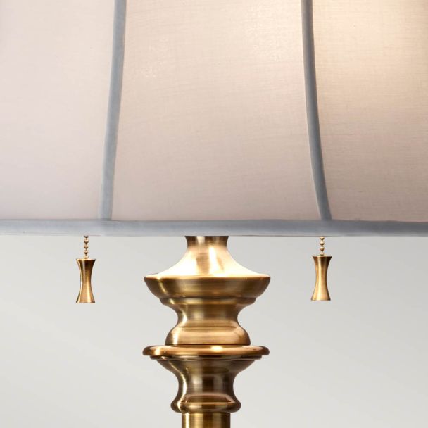 ELSTEAD Stateroom FE-STATEROOM-FL-BB 2 Light Floor Lamp - Bali Brass