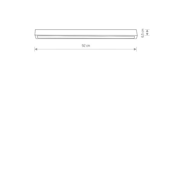 NOWODVORSKI STRAIGHT CEILING LED M 7553 lampa wewnętrzna sufitowa plafon