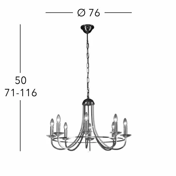 KOLARZ 330.88.8C IMPERIAL żyrandol