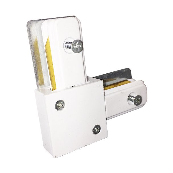 MILAGRO 3918 ŁĄCZNIK LAMPY TRACK LIGHT WHITE TYP L łącznik 1-fazowy
