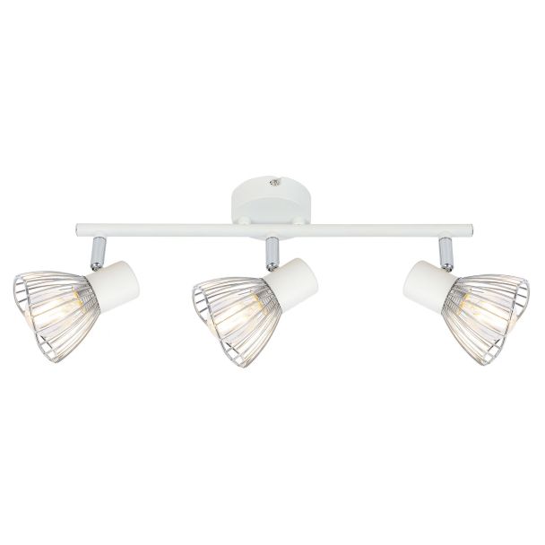 CANDELLUX 93-61973 FLY LAMPA SUFITOWA LISTWA 3X40W E14 BIAŁY/CHROM