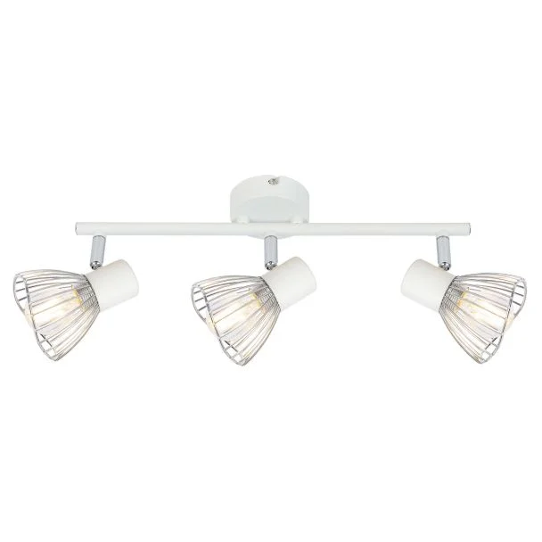 CANDELLUX 93-61973 FLY LAMPA SUFITOWA LISTWA 3X40W E14 BIAŁY/CHROM