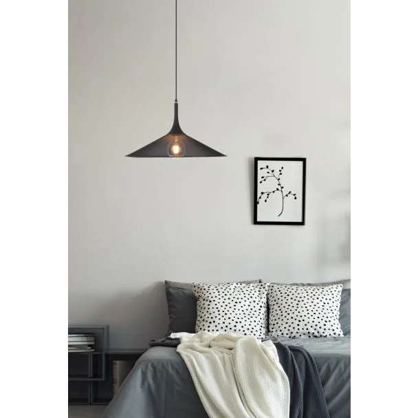 CANDELLUX 50101203 LAMPA WISZACA KIRUNA L 1 CZARNY 110x50x50