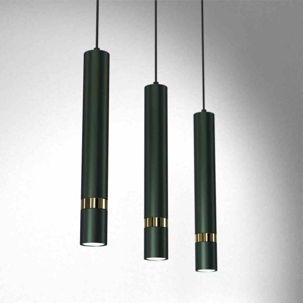 MILAGRO MLP7721 LAMPA WISZĄCA JOKER GREEN/GOLD 3XGU10